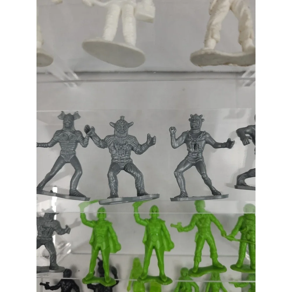 Vtg. 1970's Galaxy Laser Team figures TIM MEE Toys Lot‎ Pink Green White Silver - Picture 5 of 14